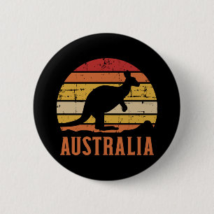 Australiens känguru-vintage knapp