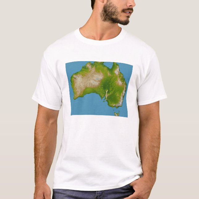 Australiens kontinent tee shirt (Framsida)