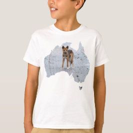 Australiens konturform Dingo Fraser Island T Shirt