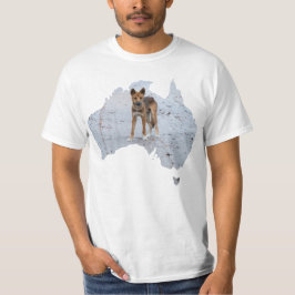 Australiens konturform Dingo Fraser Island T Shirt