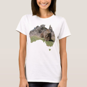 Australiens konturform Quokka Grass T Shirt
