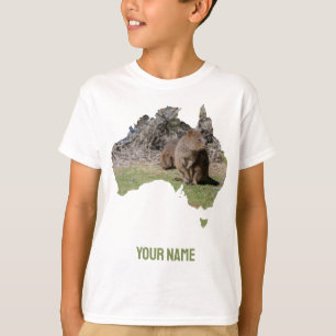 Australiens konturform Quokka Grass T Shirt