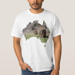 Australiens konturform Quokka Grass T Shirt
