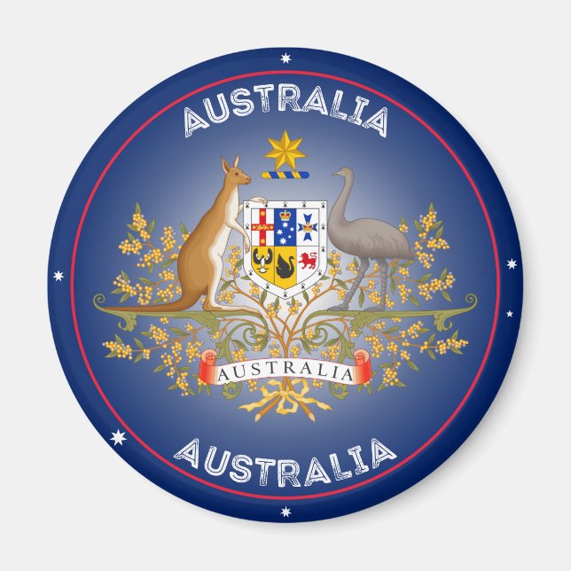 Australiens kulturarvssymbol magnet (Framsidan)