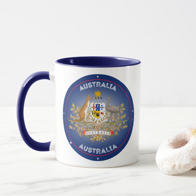 Australiens kulturarvssymbol mugg (Med munk)