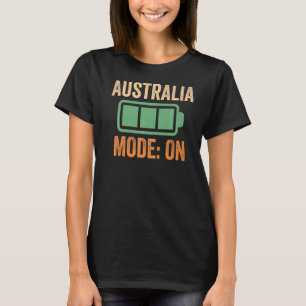 Australiens läge på batteri t shirt