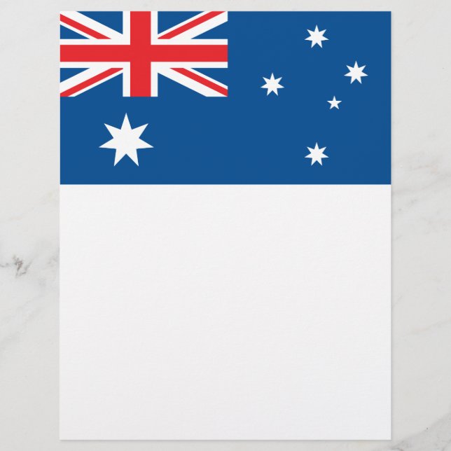 Australiens nationalflagga reklamblad (Framsidan)