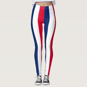 Australiens nationella Flagga Färg-Lodrät stripe Leggings