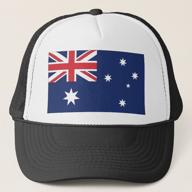 Australiens nationella Flagga Truckerkeps (Framsida)