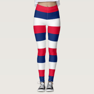 Australiens nationella flaggas färger horisontellt leggings