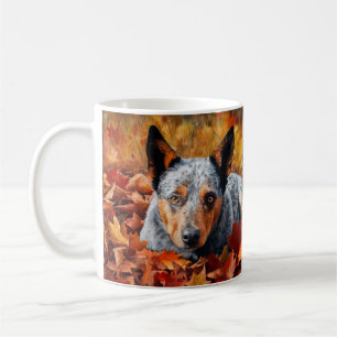 Australiens nötkreatur på höstlöv faller inspirera kaffemugg