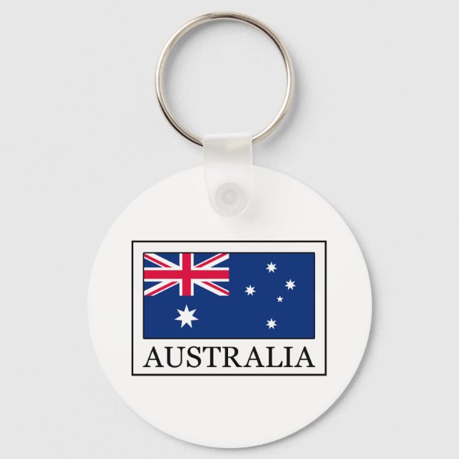 Australiens nyckelkedja nyckelring (Framsida)