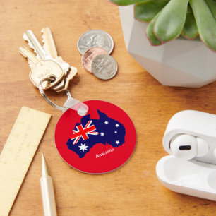 Australiens nyckelkedja nyckelring