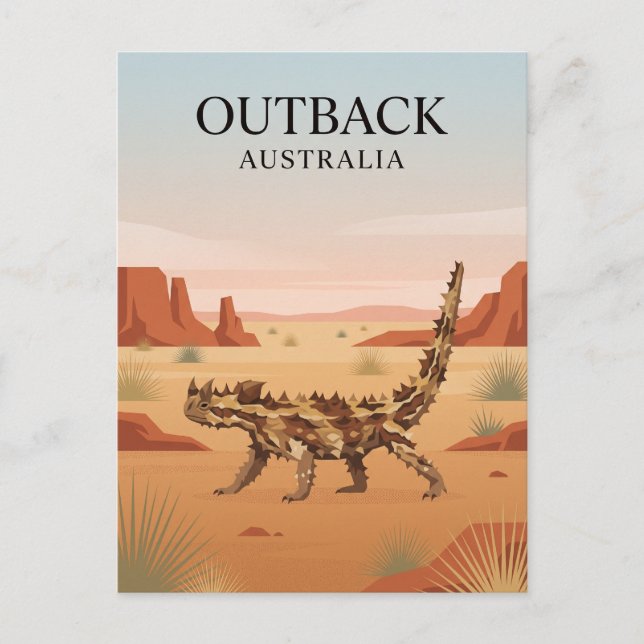 Australiens outback vykort (Framsida)
