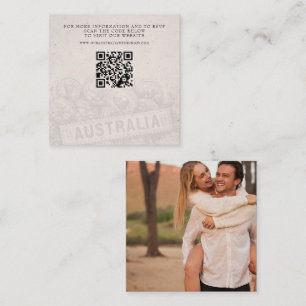 Australiens pass Bröllop QR Tilläggskort