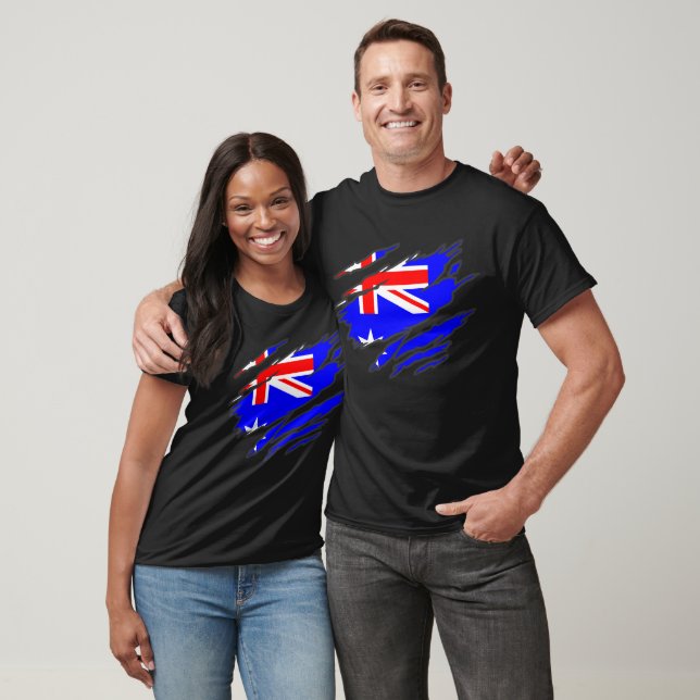Australiens repa landsflagga t shirt (Unisex)