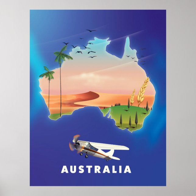 Australiens reseaffisch för Helgdag Poster (Framsidan)