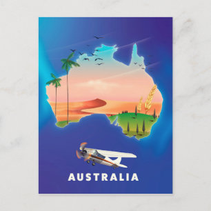 Australiens reseaffisch för Helgdag Vykort