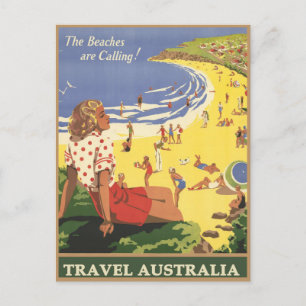 Australiens resevykort vykort