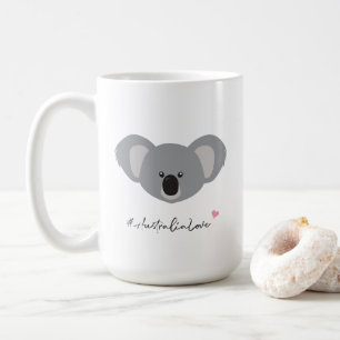 Australiens söta koalaillustration av kärlek kaffemugg