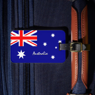 Australiens språktagare, patriotiska australiska F Bagagebricka