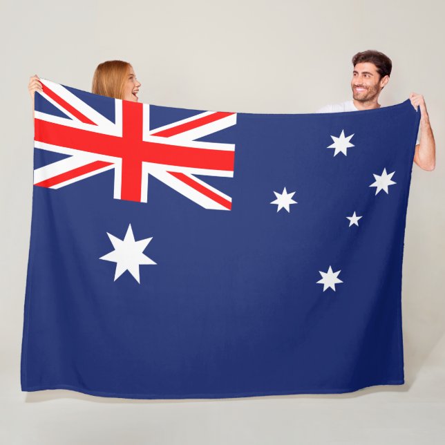 Australiens stora flagga fleecefilt (På plats)