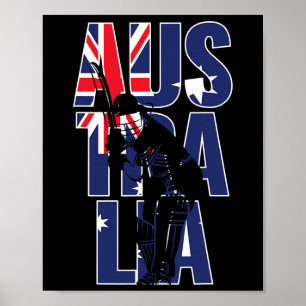 Australiens Supportrar Team Kit Present Australien Poster