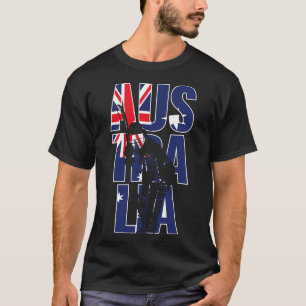 Australiens Supportrar Team Kit Present Australien T Shirt