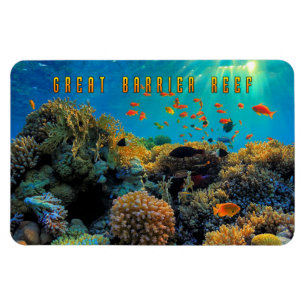 Australiens Underbara Barrier Reef stilized Magnet