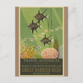 Australiens Underbara Barrier Reef Vintage resor P Vykort