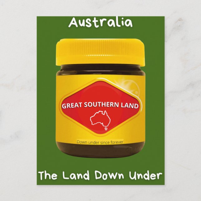 Australiens Underbara södra land Vykort (Framsida)