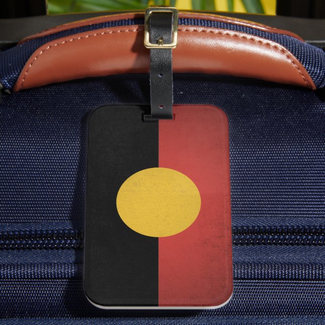 Australiens urbefolknings flagga bagagebricka (Framsida Insitu 2)