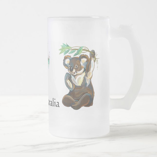 Australiens vilt frostat ölglas (Höger)