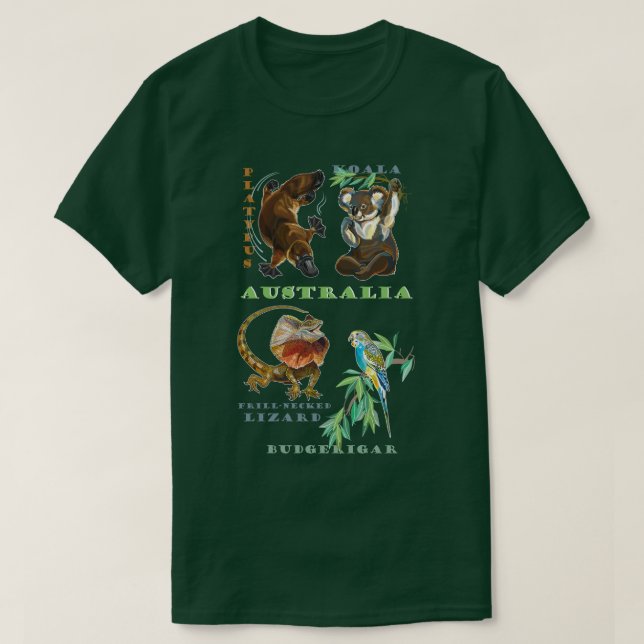 Australiens vilt t shirt (Design framsida)