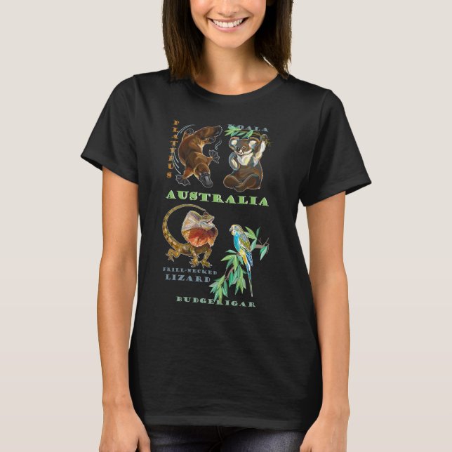 Australiens vilt t shirt (Framsida)