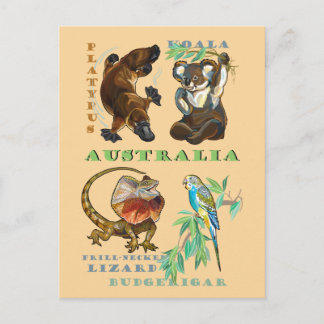 Australiens vilt vykort