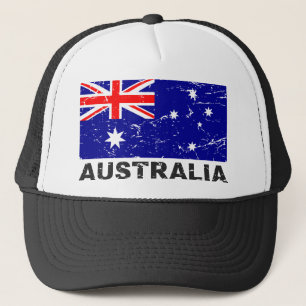 Australiens Vintage Flagga Truckerkeps