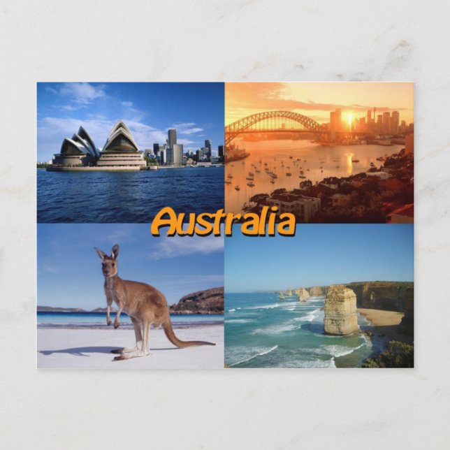 Australiens vykort (Framsida)
