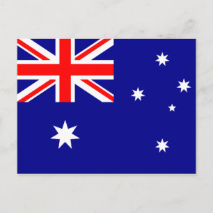 Australiens vykort för Flagga