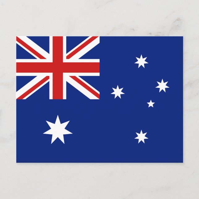 Australiens vykort för Flagga (Framsida)