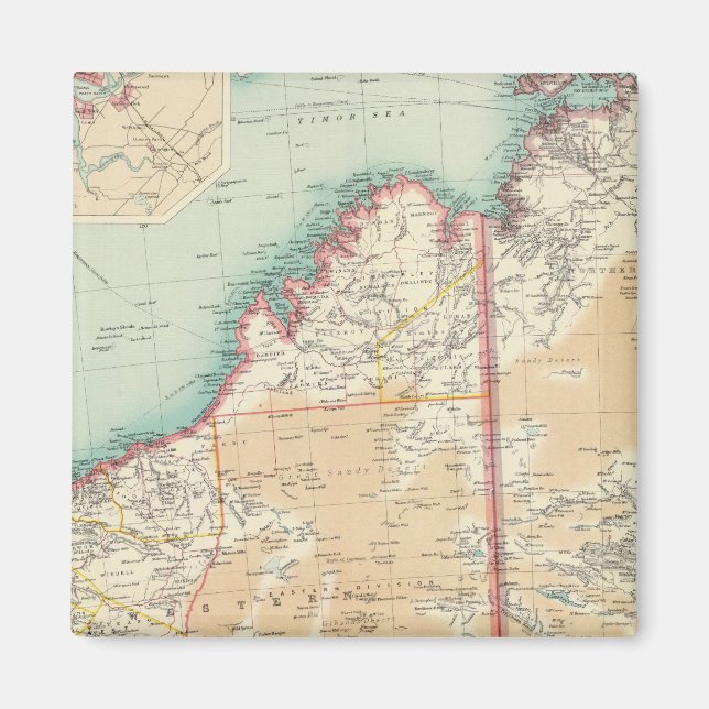 Australiens westerna sektion magnet (Framsidan)