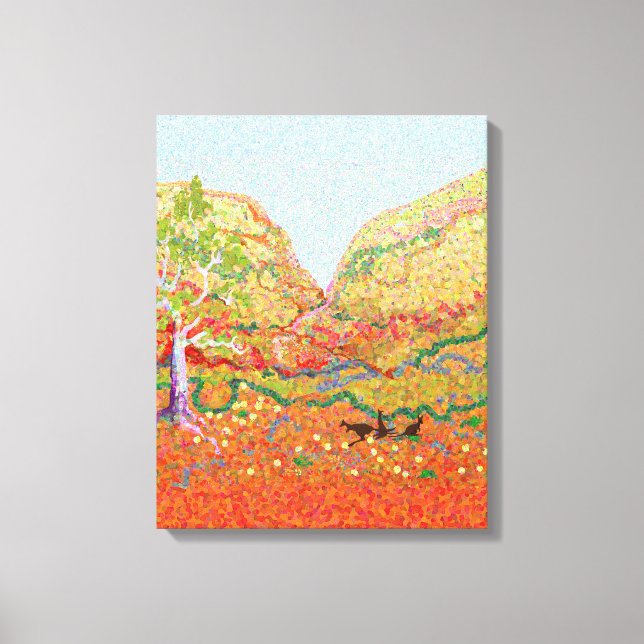 Australiens yttre landskap canvastryck (Framsida)