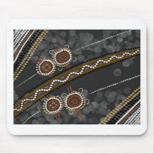 Australiensisk Aboriginal konst - borttappada Musmatta