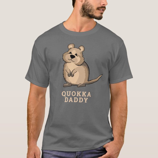 Australiensisk beställnings- text för Quokka T Shirt (Framsida)