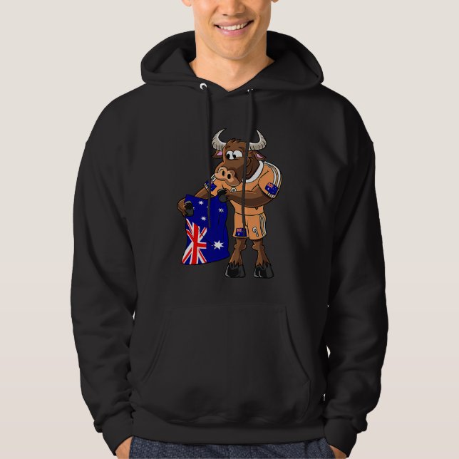 Australiensisk beundrare Oxen Hoodie (Framsida)