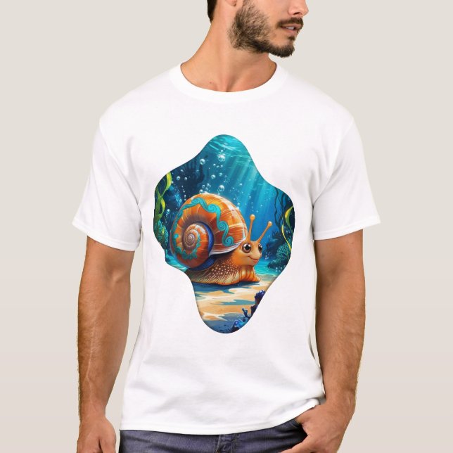 Australiensisk Boho Havs Snigel T-Shirt | jackie (Framsida)