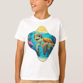 Australiensisk Boho Sköldpadda - Solig Stänk T Shirt