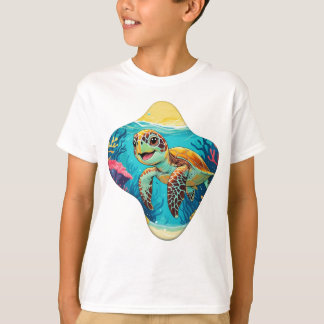 Australiensisk Boho Sköldpadda - Solig Stänk T Shirt