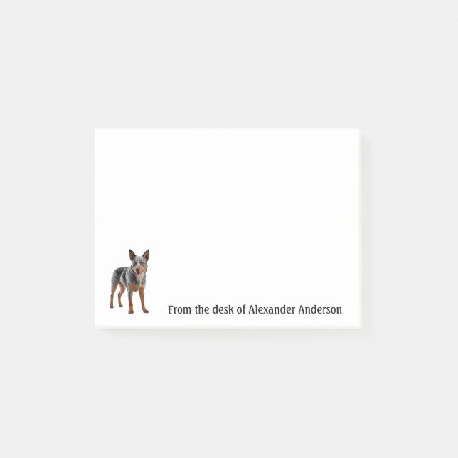 Australiensisk boskapshund Anpassa anteckningar Post-it Block (Framsida)