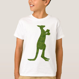 Australiensisk boxningkänguru med Slangtypografi T-shirt